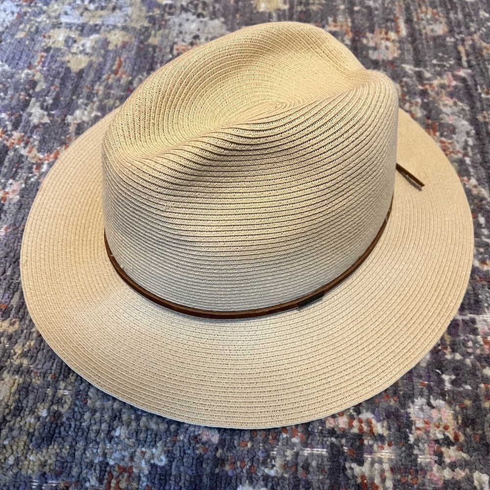 EUC Brixton Wesley Packable Straw Fedora